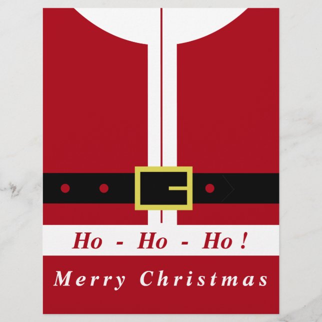 Funny Christmas Letterhead mit dem Design des Weih Briefbogen (Rückseite)