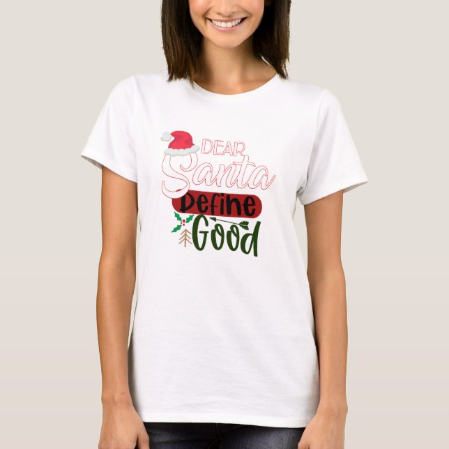 Funny Christmas Liebe Weihnachten definieren Gut T-Shirt (Vorderseite)