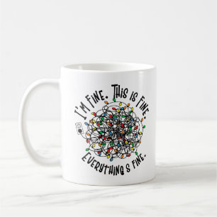 Funny Christmas Lights Sprichwort Kaffeetasse