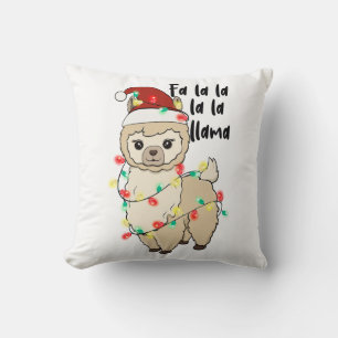 Funny Christmas Llama Kissen