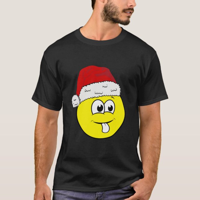 Funny Christmas Matching Family Group Smile Face S T-Shirt (Vorderseite)