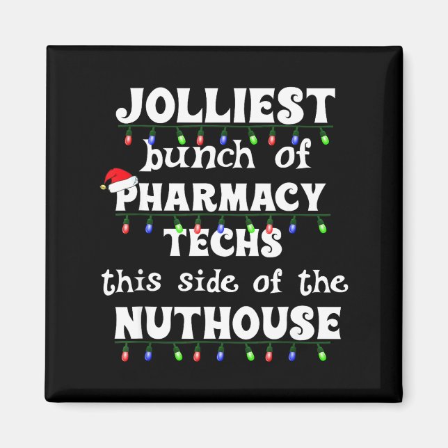 Funny Christmas Matching Group Work Pharmacy Techn Magnet (Vorne)