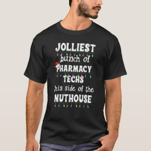 Funny Christmas Matching Group Work Pharmacy Techn T-Shirt