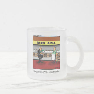 Funny Christmas Mattiert Beer Tasse