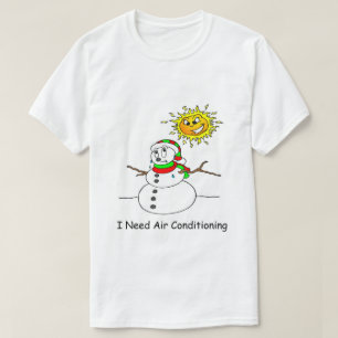 Funny Christmas Melting Snowman braucht AC T-Shirt