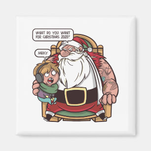 Funny Christmas Meme 2020 SANTA FRAGEND Magnet