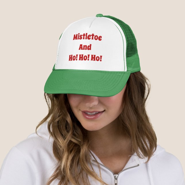 Funny Christmas Mistletoe Trucker Hat Truckerkappe (Beispiel)