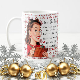 Funny Christmas Mug Best Friend "Dear Santa" Kaffeetasse