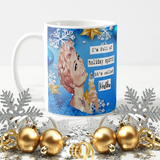 Funny Christmas Mug Best Friend "Holiday Spirit" Kaffeetasse (Von Creator hochgeladen)