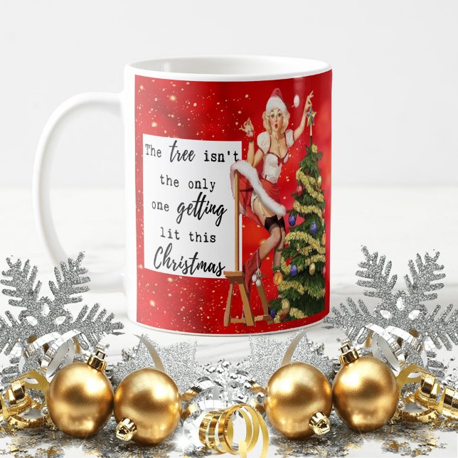 Funny Christmas Mug Best Friend "Tree Lit" Kaffeetasse (Von Creator hochgeladen)