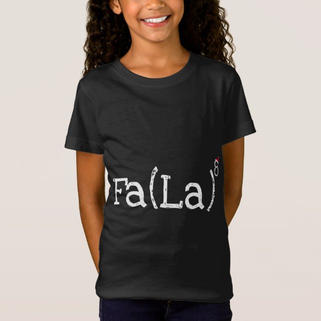 Funny Christmas Nerd - Niedliche Mathe Fa La La La T-Shirt (Vorderseite)