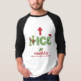 Funny Christmas Nice und Naughty Shirt