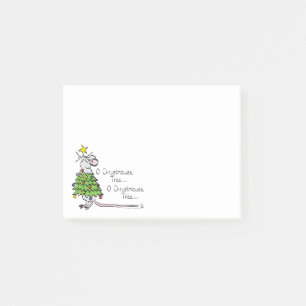 Funny Christmas Niedlich Mouse Tree Cartoon Post-it Klebezettel