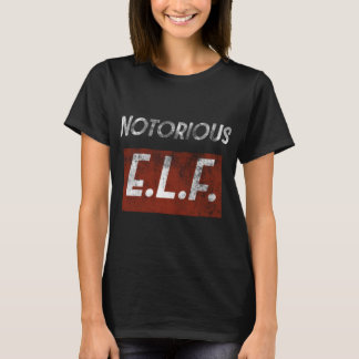 Funny Christmas Notorious Elf Gangster Elves T-Shirt