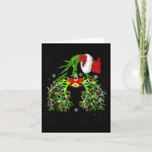 Funny Christmas Nurse Atemtherapeut Lung N Karte