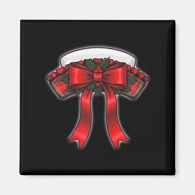 Funny Christmas Nurse Nursing Cap Women Girls  Magnet (Vorne)