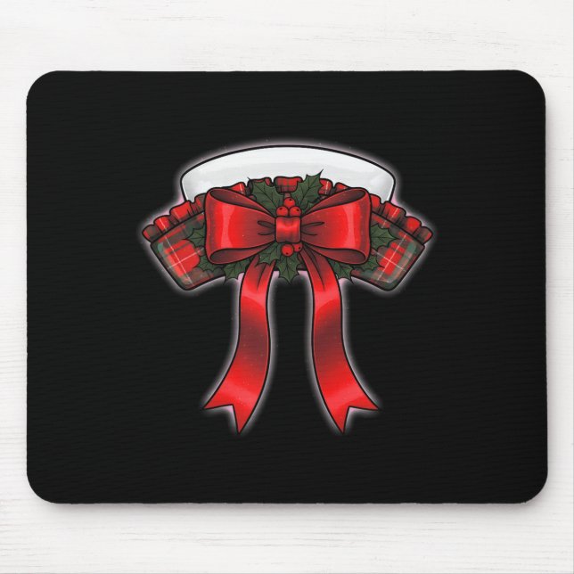 Funny Christmas Nurse Nursing Cap Women Girls  Mousepad (Vorne)