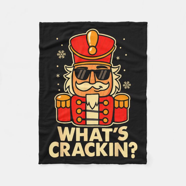 Funny Christmas Nutcracker Men Kids Teen Boys What Fleecedecke (Vorderseite)