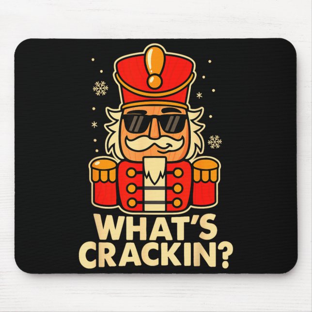 Funny Christmas Nutcracker Men Kids Teen Boys What Mousepad (Vorne)