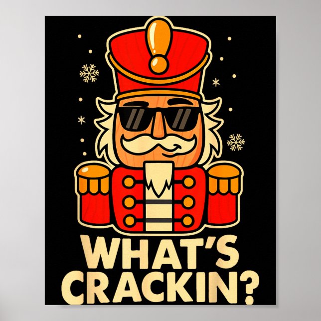 Funny Christmas Nutcracker Men Kids Teen Boys What Poster (Vorne)