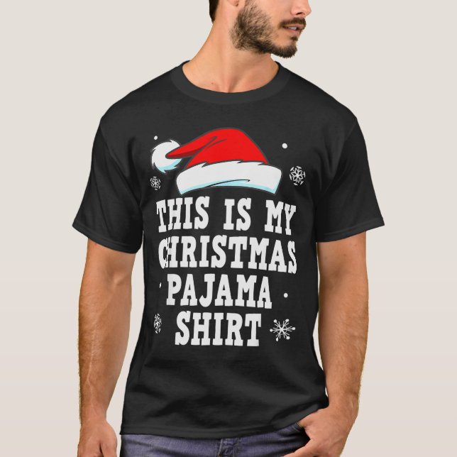 Funny Christmas Pajama Pj Outfit Mens Womens  T-Shirt (Vorderseite)