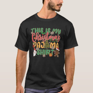 Funny Christmas Pajama Vintag Family Matching Pj T-Shirt