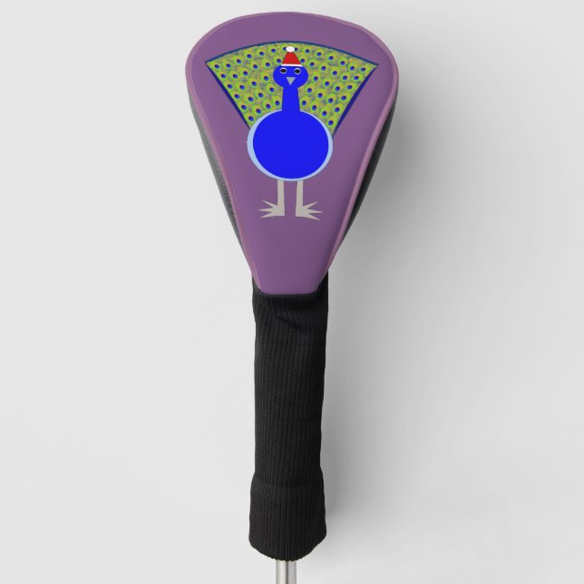 Funny Christmas Peacock Golf Headcover (Vorderseite)
