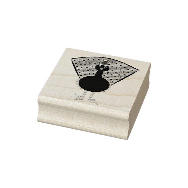 Funny Christmas Peacock Gummistempel (Stempel)