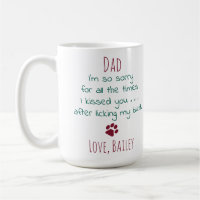 Funny Christmas Personalisiert Pet Foto Hund Vater
