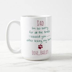 Funny Christmas Personalisiert Pet Foto Hund Vater Kaffeetasse