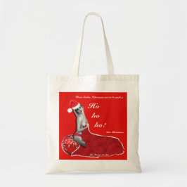 Funny Christmas Pinup Joke Ladys Xmas Shopper Bag Tragetasche
