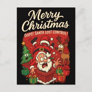 funny Christmas Postcard Postkarte