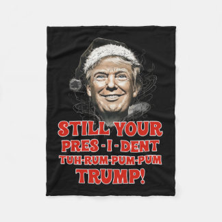 Funny Christmas Präsident Trump Pajamas Ugly Chris Fleecedecke