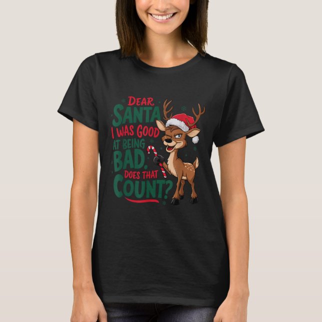 Funny Christmas Quote  T-Shirt (Vorderseite)