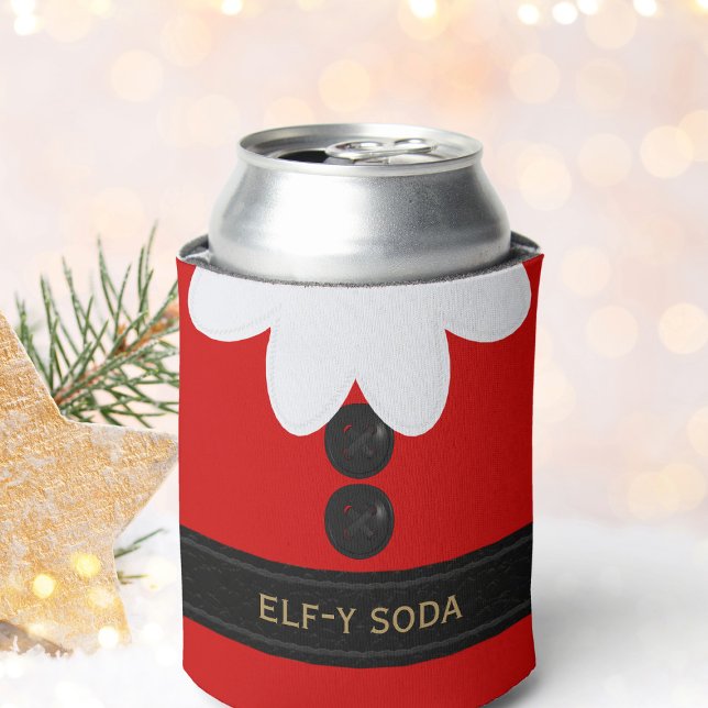 Funny Christmas Red Elf Soda Christmas Can Cooler Dosenkühler (Fun can cooler for Christmas in July (or the one in december))