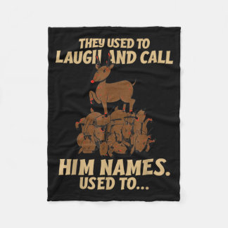 Funny Christmas Reindeer They Used To Laugh &amp;  Fleecedecke