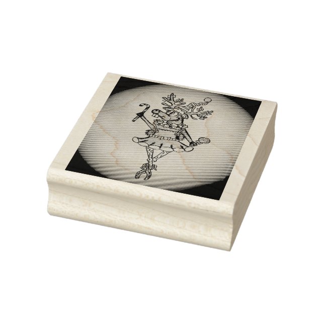 Funny Christmas Rentier Briefmarke Gummistempel (Stempel)
