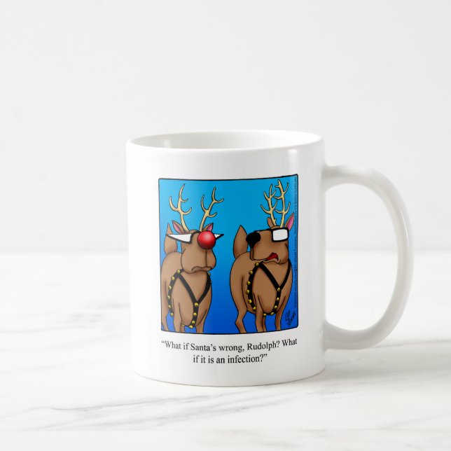 Funny Christmas Rentier Spaß Tasse Geschenk (Rechts)