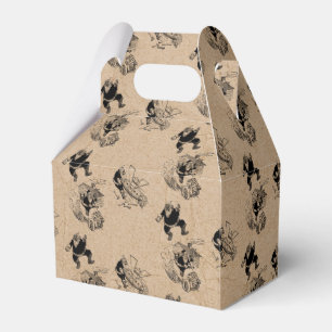 Funny Christmas Retro Vintag Santa Kraft Muster Mu Geschenkschachtel