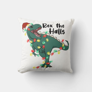 Funny Christmas Rex The Halls T-rex Kissen