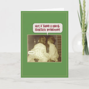 Funny Christmas Riech Feiertagskarte