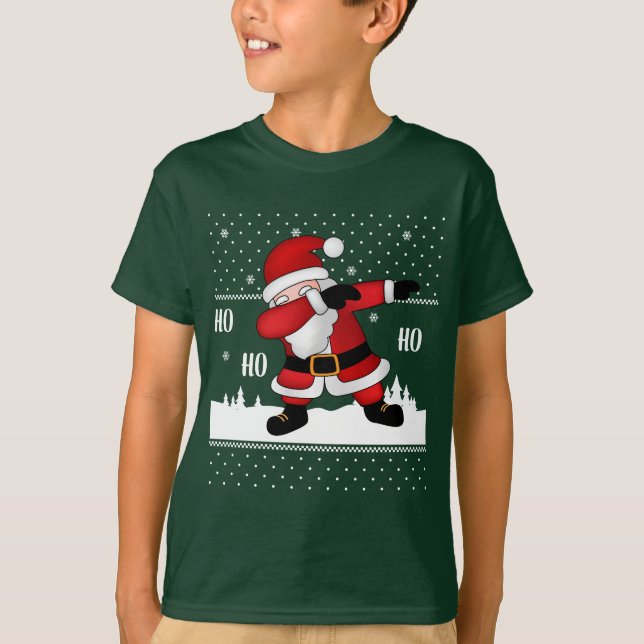 Funny Christmas Santa Dabbing T - Shirt (Vorderseite)
