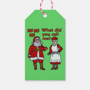 Funny Christmas Santa & Mrs Claus Holiday Joke Geschenkanhänger