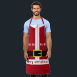 Funny Christmas Schürze mit Santa Design<br><div class="desc">Frohe Weihnachtslustige Schürze mit Weihnachtsmann Design Geschenke für jedermann - Wählen / Fügen Sie Ihren einzigartigen Text / Name / Farbe - Make Your Special Gift - Neu vergrössern und verschieben oder entfernen und fügen Sie Elemente / Text mit Anpassungs-Tool ! Design von MIGNED. Bitte schauen Sie sich meine anderen...</div>