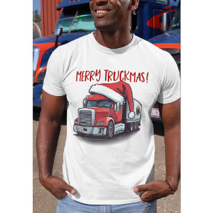 Funny Christmas Semi Transport Truckmas T-Shirt