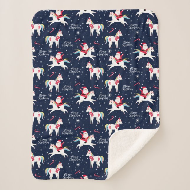 Funny Christmas Sherpa Blanket Sherpadecke (Vorderseite)