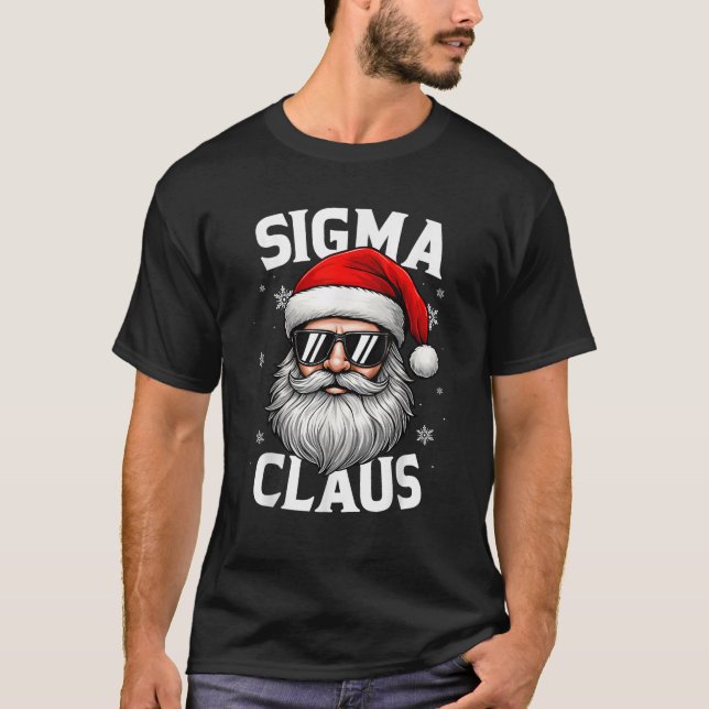 Funny Christmas Sigma Claus Santa Men Boys Teens K T-Shirt (Vorderseite)