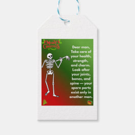 Funny Christmas Skeleton Wishes for man Geschenkanhänger