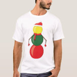 Funny Christmas Snooker Balls Snowman T-Shirt<br><div class="desc">Funny Christmas Snooker Balls Snowman</div>