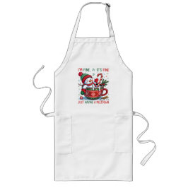 Funny Christmas Snowman Long Apron Lange Schürze
